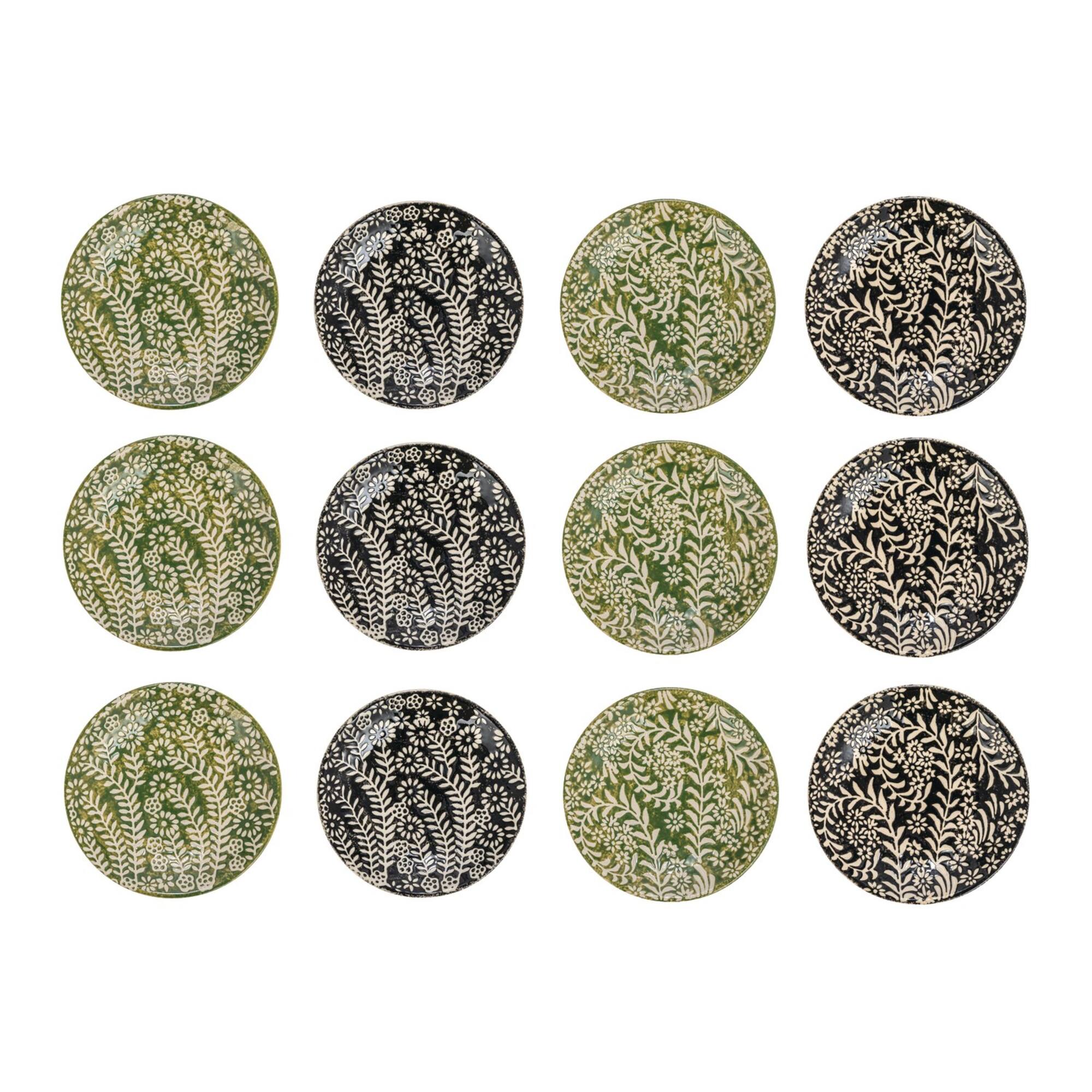 Hello Honey® 5" Botanical Round Stoneware Plate, 12ct.